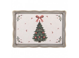 Plastový servírovací podnos / tác se stromky Christmas Harmony - 31*22*2 cm