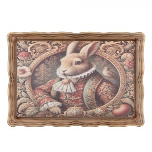 Podnos tác Victorian Gentleman Rabbit - 31*22*2 cm