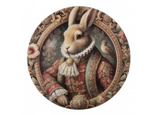 Servírovací umělý talíř Victorian Gentleman Rabbit - Ø 40*1 cm