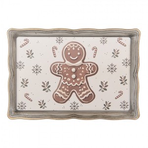 Plastový podnos tác s perníčkem Gingerbread Magic - 31*22*2 cm