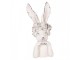 Decorative Figurine Rabbit 21x17x45 Cm White Plastic - 21*17*45 cm Clayre & Eef