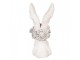 Decorative Figurine Rabbit 21x17x45 Cm White Plastic - 21*17*45 cm Clayre & Eef