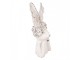 Decorative Figurine Rabbit 21x17x45 Cm White Plastic - 21*17*45 cm Clayre & Eef