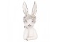 Decorative Figurine Rabbit 15x14x35 Cm White Plastic - 15*14*35 cm Clayre & Eef