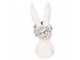 Decorative Figurine Rabbit 15x14x35 Cm White Plastic - 15*14*35 cm Clayre & Eef