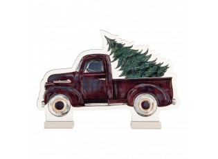Christmas Infinity Mirror Lamp Car 40x5x28 Cm Red Plastic - 40*5*28 cm