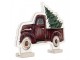 Christmas Infinity Mirror Lamp Car 40x5x28 Cm Red Plastic - 40*5*28 cm Clayre & Eef