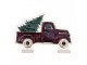 Christmas Infinity Mirror Lamp Car 40x5x28 Cm Red Plastic - 40*5*28 cm Clayre & Eef