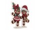 Christmas Infinity Mirror Lamp Gingerbread Man 37x7x37 Cm Brown Plastic - 37*7*37 cm Clayre & Eef