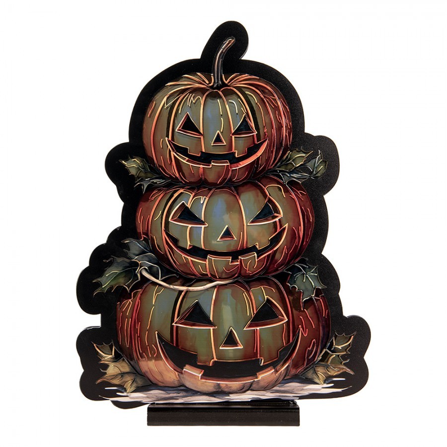 Christmas Infinity Mirror Lamp Pumpkin 30x7x41 Cm Orange Plastic - 30*7*41 cm