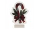 Christmas Infinity Mirror Lamp Candy Cane 15x5x21 Cm Red Plastic - 15*5*21 cm Clayre & Eef