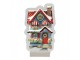 Christmas Infinity Mirror Lamp House 13x5x21 Cm Red Plastic - 13*5*21 cm Clayre & Eef