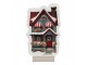 Christmas Infinity Mirror Lamp House 13x5x21 Cm Red Plastic - 13*5*21 cm Clayre & Eef