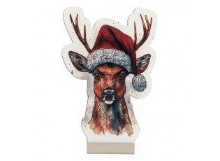 Christmas Infinity Mirror Lamp Deer 16x5x25 Cm Brown Plastic - 16*5*25 cm