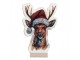 Christmas Infinity Mirror Lamp Deer 16x5x25 Cm Brown Plastic - 16*5*25 cm Clayre & Eef