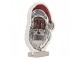 Christmas Infinity Mirror Lamp Santa Claus 19x5x22 Cm White Plastic - 19*5*22 cm Clayre & Eef
