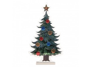 Christmas Infinity Mirror Lamp Christmas Tree 38x7x67 Cm Green Plastic - 38*7*67 cm