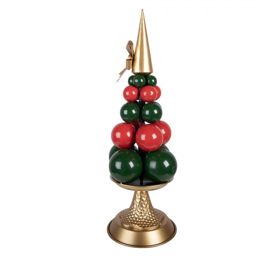 Christmas Decoration Figurine ? 20x56 Cm Green Metal - ? 20*56 cm