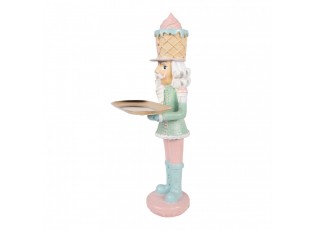 Christmas Decoration Figurine Nutcracker 18x16x41 Cm Pink Plastic - 18*16*41 cm