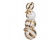 Christmas Decoration Figurine Christmas Bauble ? 15x41 Cm White Plastic - ? 15*41 cm Clayre & Eef