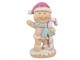 Christmas Decoration Figurine Gingerbread Man 9x6x16 Cm Brown Plastic - 9*6*16 cm Clayre & Eef