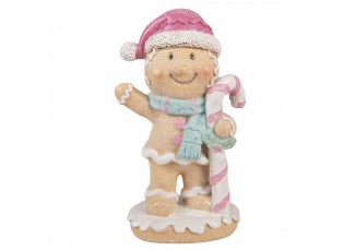 Christmas Decoration Figurine Gingerbread Man 9x6x16 Cm Brown Plastic - 9*6*16 cm