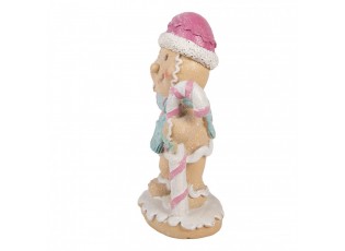 Christmas Decoration Figurine Gingerbread Man 9x6x16 Cm Brown Plastic - 9*6*16 cm