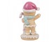 Christmas Decoration Figurine Gingerbread Man 9x6x16 Cm Brown Plastic - 9*6*16 cm Clayre & Eef