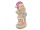 Christmas Decoration Figurine Gingerbread Man 9x6x16 Cm Brown Plastic - 9*6*16 cm Clayre & Eef