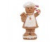 Christmas Decoration Figurine Gingerbread Man 8x5x15 Cm Brown Plastic - 8*5*15 cm Clayre & Eef