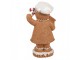 Christmas Decoration Figurine Gingerbread Man 8x5x15 Cm Brown Plastic - 8*5*15 cm Clayre & Eef