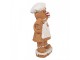 Christmas Decoration Figurine Gingerbread Man 8x5x15 Cm Brown Plastic - 8*5*15 cm Clayre & Eef