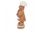 Christmas Decoration Figurine Gingerbread Man 7x6x15 Cm Brown Plastic - 7*6*15 cm Clayre & Eef