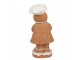 Christmas Decoration Figurine Gingerbread Man 7x6x15 Cm Brown Plastic - 7*6*15 cm Clayre & Eef