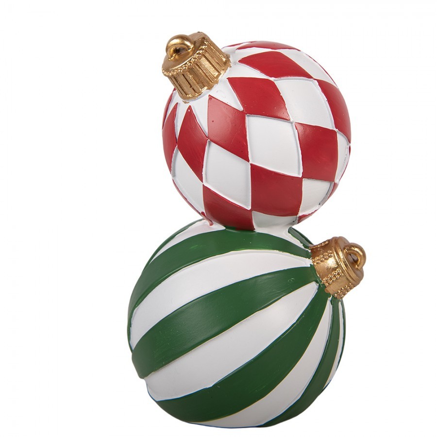 Christmas Decoration Figurine Christmas Bauble ? 12x20 Cm White Plastic - ? 12*20 cm