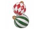 Christmas Decoration Figurine Christmas Bauble ? 12x20 Cm White Plastic - ? 12*20 cm Clayre & Eef