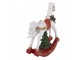 Christmas Decoration Figurine Rocking Horse 32x12x39 Cm White Plastic - 32*12*39 cm Clayre & Eef