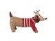 Decorative Figurine Dog 24x6x13 Cm Brown Ceramic - 24*6*13 cm Clayre & Eef