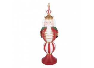 Christmas Decoration With LED Lighting Nutcracker 17x16x57 Cm / 3xAA Red Plastic - LED 17*16*57 cm / 3*AA