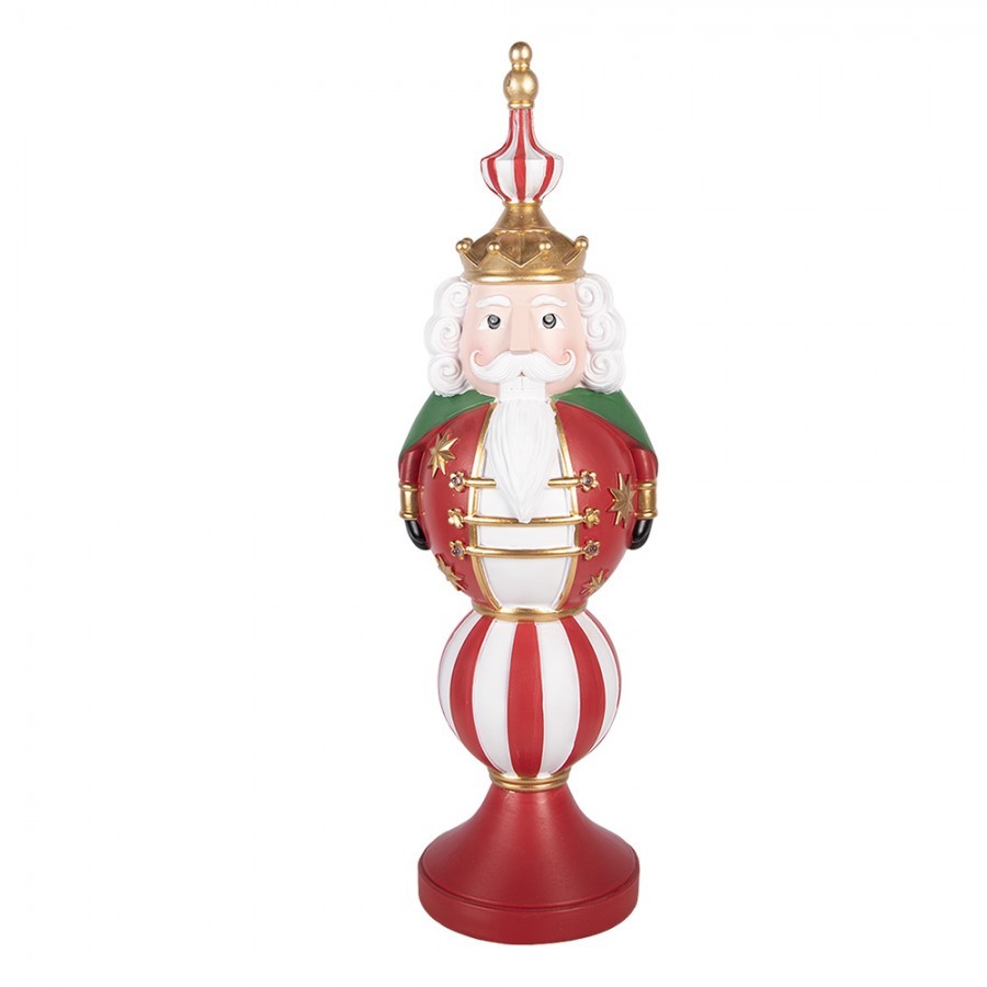 Christmas Decoration With LED Lighting Nutcracker 17x16x57 Cm / 3xAA Red Plastic - LED 17*16*57 cm / 3*AA