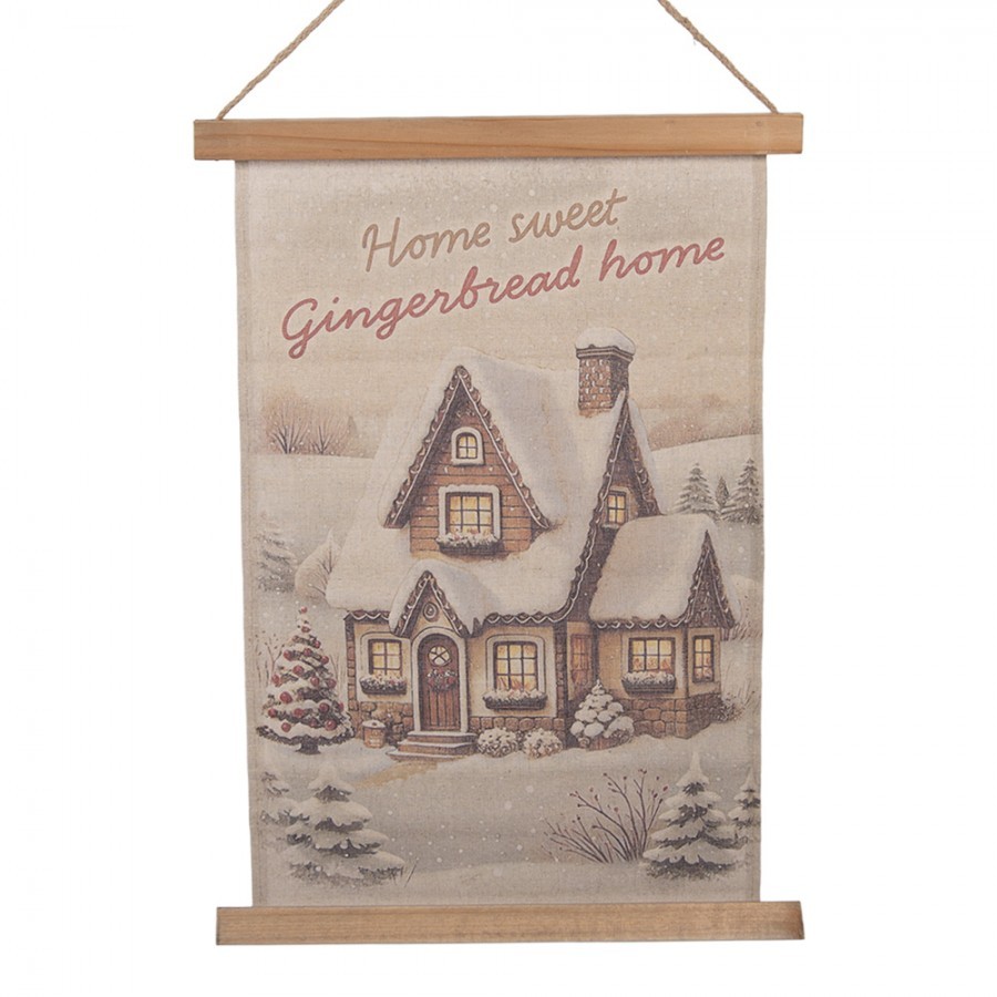 Wall Tapestry 40x2x60 Cm Beige Textile - 40*2*60 cm