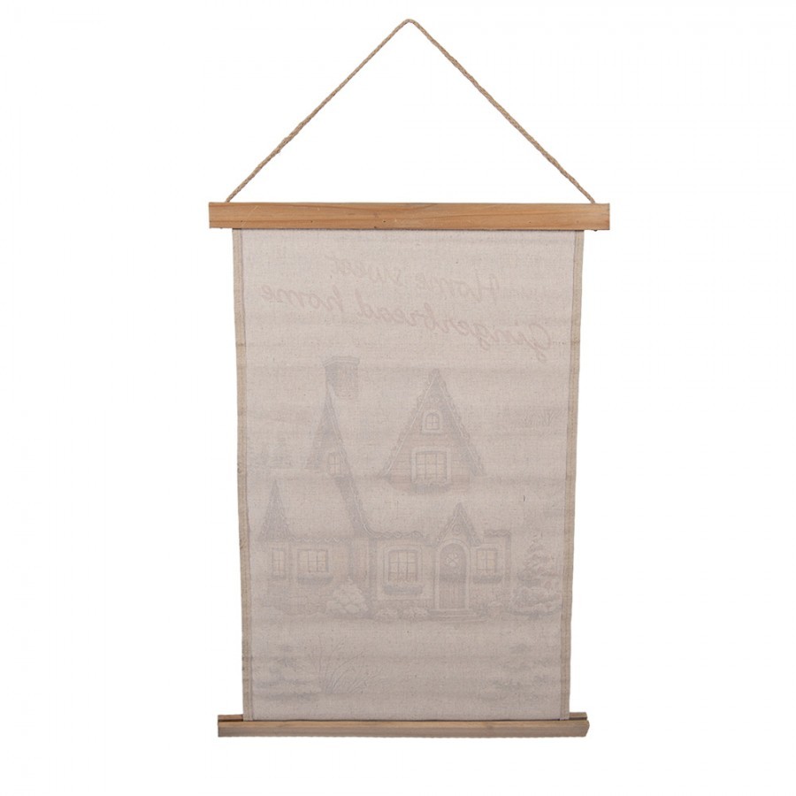 Wall Tapestry 40x2x60 Cm Beige Textile - 40*2*60 cm