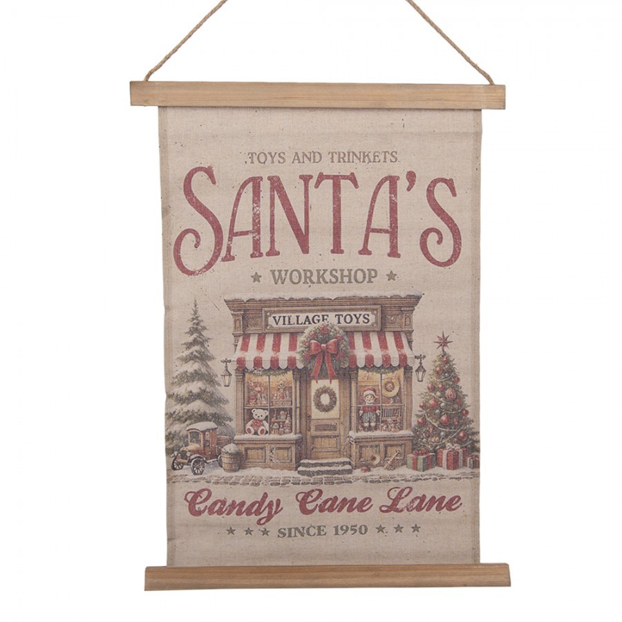 Wall Tapestry 40x2x60 Cm Beige Textile - 40*2*60 cm