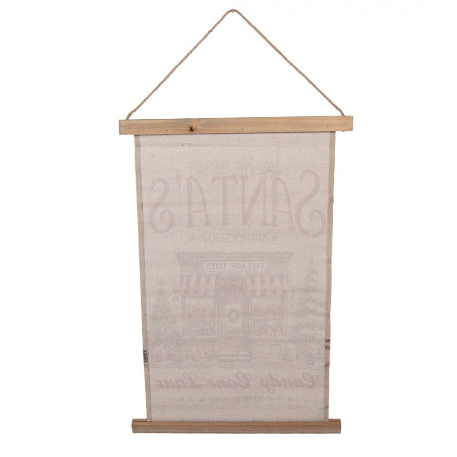 Wall Tapestry 40x2x60 Cm Beige Textile - 40*2*60 cm