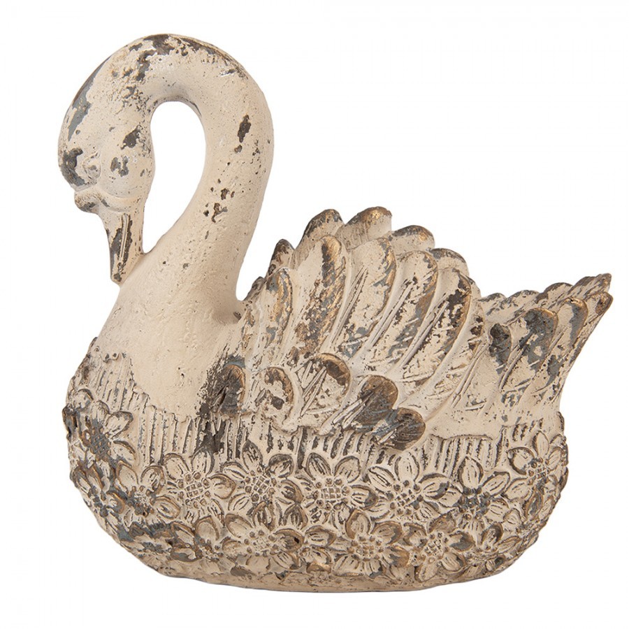 Dekorační figurka květináč ve tvaru labutě Swan - 18*11*17 cm