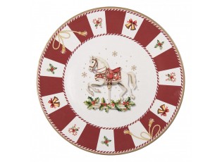  Vianočný servírovací tanier vianočný koník - Ø 33*1 cm