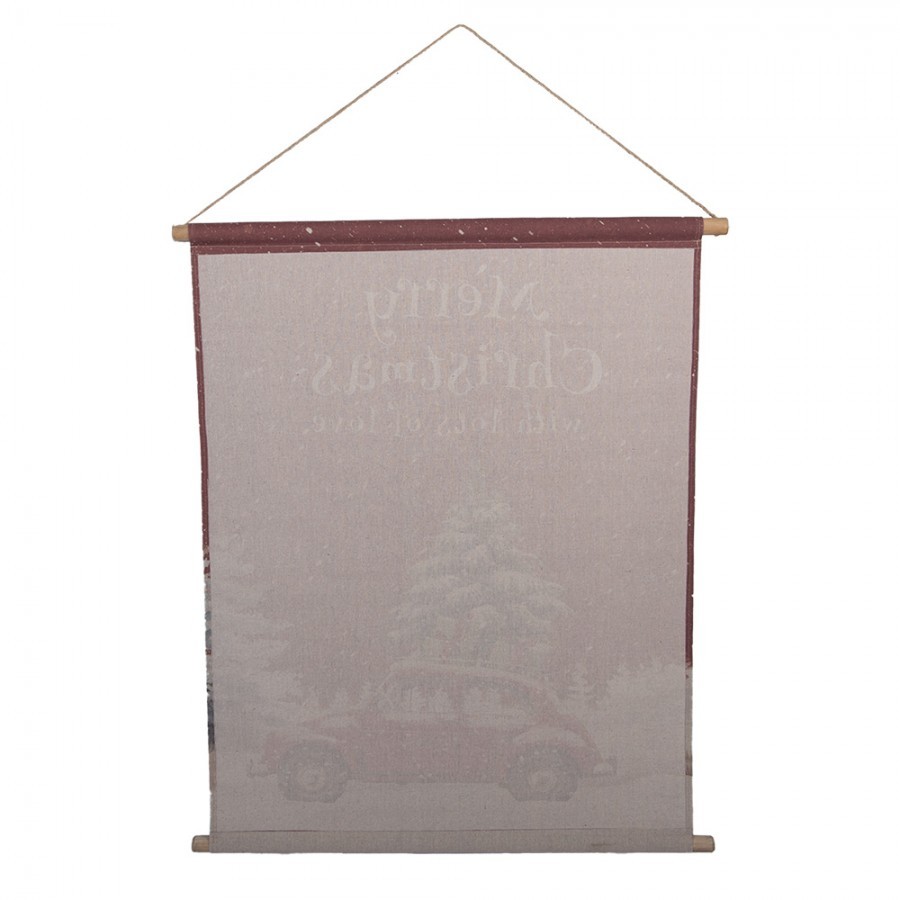 Wall Tapestry 76x3x97 Cm Red Textile - 76*3*97 cm
