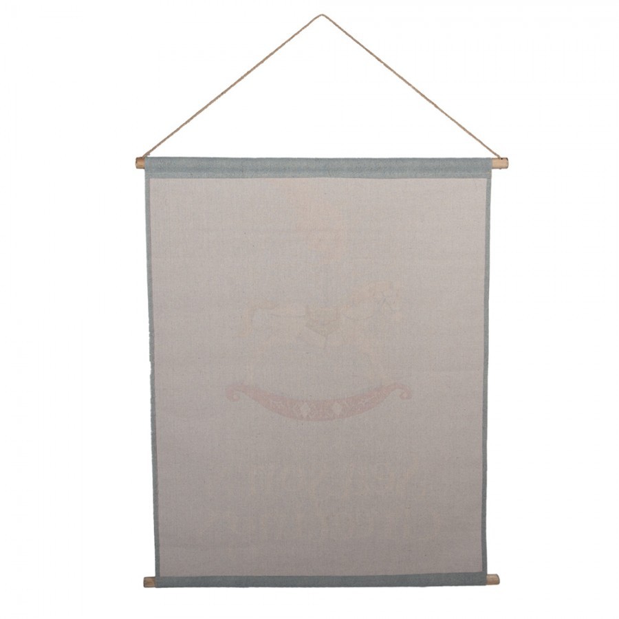 Wall Tapestry 76x3x97 Cm Blue Textile - 76*3*97 cm