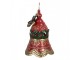 Christmas Decoration Figurine Bell ? 21x29 Cm Red Metal - ? 21*29 cm Clayre & Eef