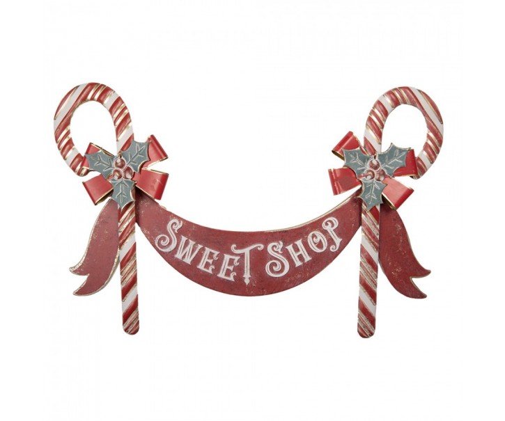 Nástěnná kovová cedule Sweet Shop - 91*5*59 cm Clayre & Eef